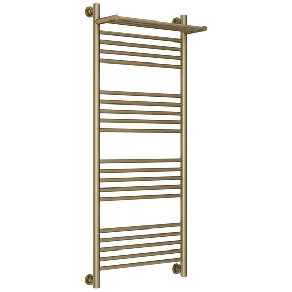 Полотенцесушитель водяной Сунержа Богема+ с полкой П20 500x1260 мм 32-0223-1250, золотой шёлк - фото 