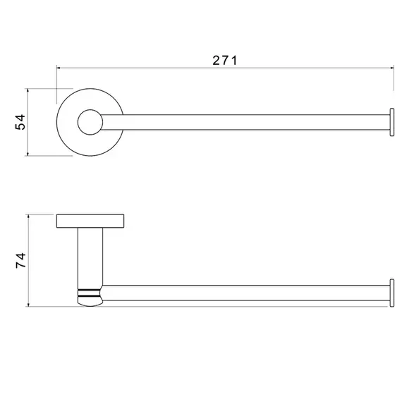 Полотенцедержатель Timo Saona 13051/16, цвет белый матовый - фото 2