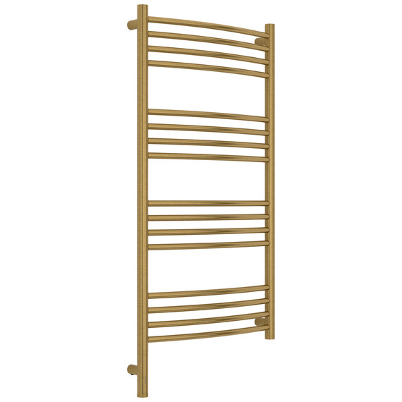 Полотенцесушитель электрический Сунержа Богема 3.1 П16 500x1120 мм (выгнутая перемычка) 051-6002-1050 L, состаренная латунь - фото 