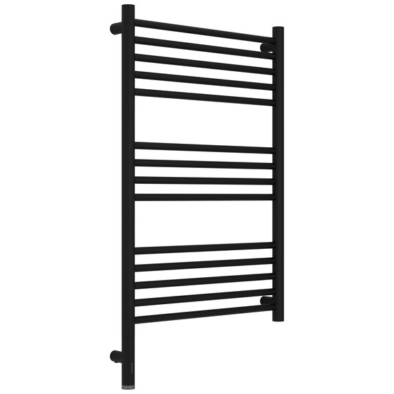 Полотенцесушитель электрический Сунержа Богема 3.1 П14 500x920 мм (прямая перемычка) 31-6004-8050 L, чёрный матовый - фото 