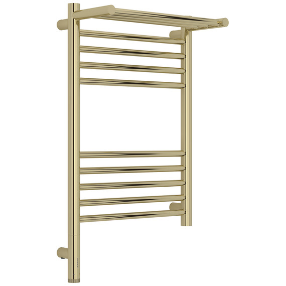 Полотенцесушитель электрический Сунержа Богема 3.1 с полкой П10 400x720 мм 020-6006-6040 L, шампань - фото 