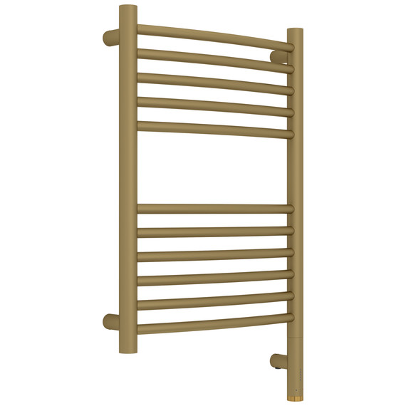 Полотенцесушитель электрический Сунержа Богема 3.1 П11 400x720 мм (выгнутая перемычка) 032-6003-6040 R, золото матовое - фото 