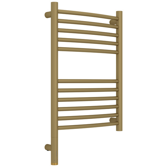 Полотенцесушитель электрический Сунержа Богема 3.1 П11 400x720 мм (выгнутая перемычка) 032-6002-6040 L, золото матовое - фото 