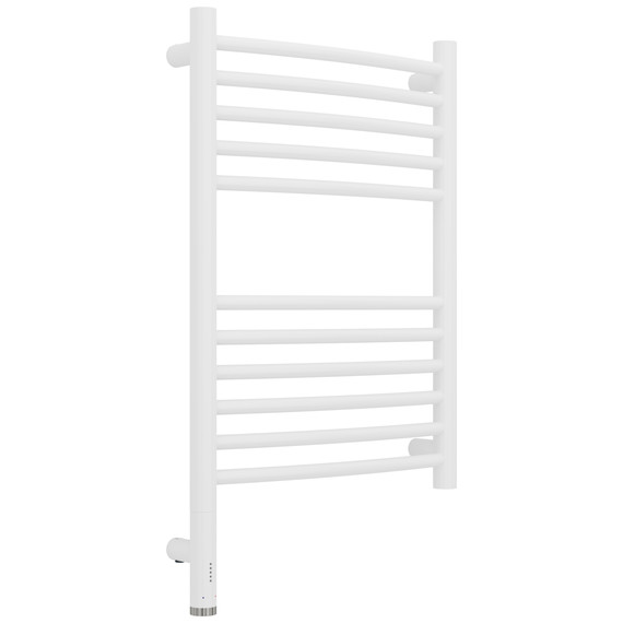 Полотенцесушитель электрический Сунержа Богема 3.1 П11 400x720 мм (выгнутая перемычка) 30-6002-6040 L, белый матовый - фото 