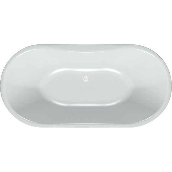 Ванна отдельностоящая Kolpa-San Comodo FS 185x90 см, белый/салатовый - фото 2