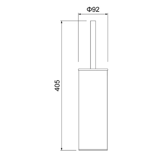 Ёршик для унитаза Timo Saona 13161/16, цвет белый матовый - фото 2