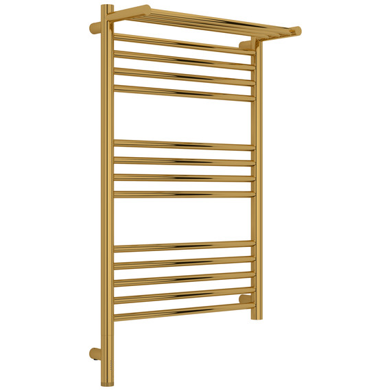 Полотенцесушитель электрический Сунержа Богема 3.1 с полкой П14 500x920 мм 03-6006-8050 L, золото - фото 