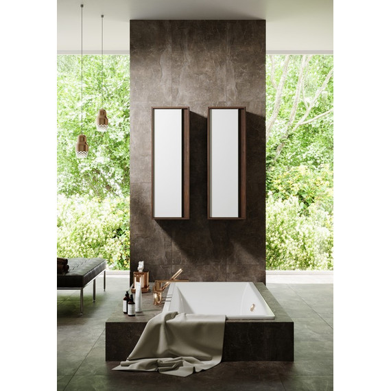 Пенал подвесной Aqwella Clarberg Evolution 40 см EV0504CD, белый/крафт - фото 4