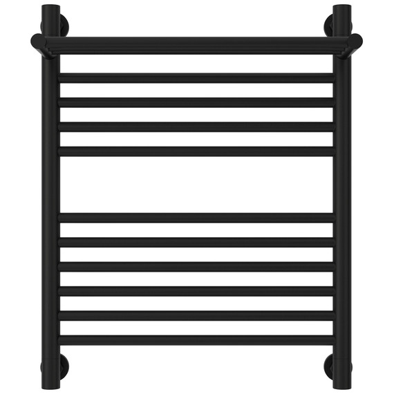 Полотенцесушитель водяной Сунержа Богема+ с полкой П11 500x660 мм 31-0223-6050, чёрный матовый - фото 2