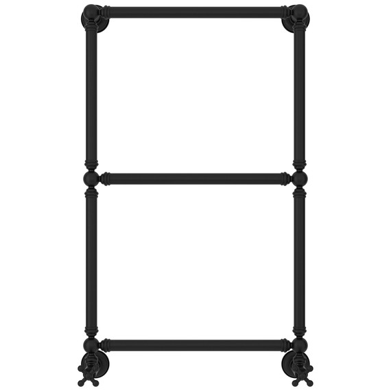 Полотенцесушитель водяной Сунержа Ренессанс П3 500x930 мм 31-0280-8650, чёрный матовый - фото 2