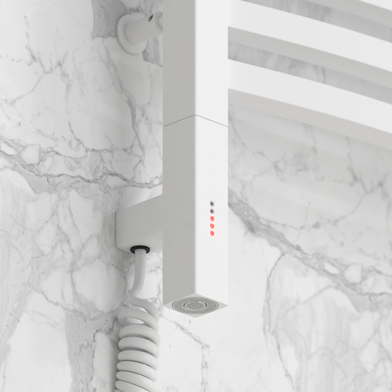 Полотенцесушитель электрический Сунержа Аркус 3.0 П15 600x920 мм 30-5704-8060 L, белый матовый - фото 3