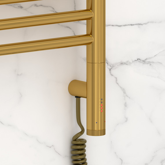 Полотенцесушитель электрический Сунержа Богема 3.1 П14 400x920 мм (прямая перемычка) 03-6005-8040 R, золото - фото 3