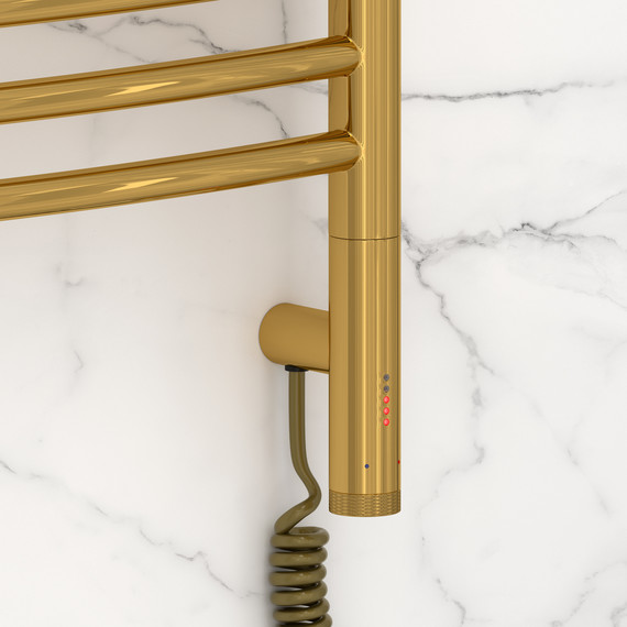 Полотенцесушитель электрический Сунержа Богема 3.1 П16 500x1120 мм (выгнутая перемычка) 03-6003-1050 R, золото - фото 3