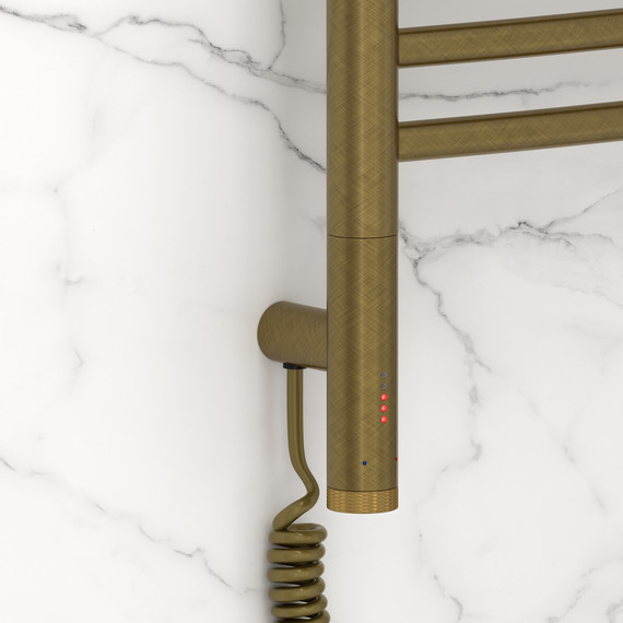 Полотенцесушитель электрический Сунержа Богема 3.1 П14 400x920 мм (выгнутая перемычка) 05-6002-8040 L, состаренная бронза - фото 3