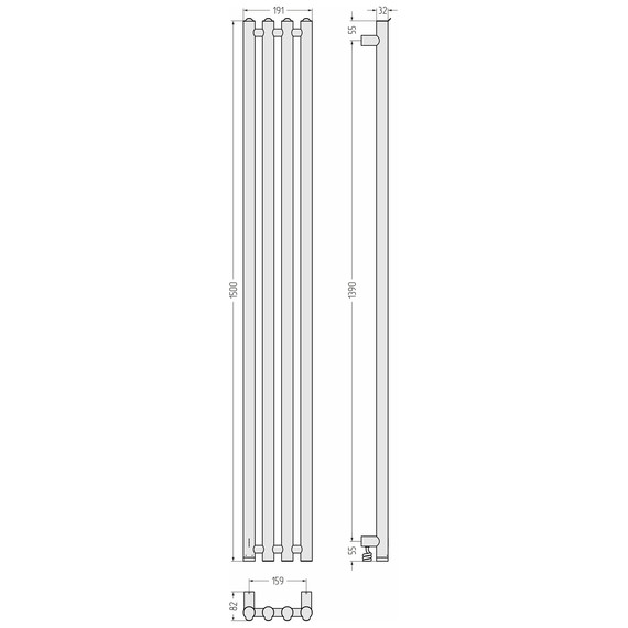 Полотенцесушитель электрический Сунержа Кантата 4.0 П4 150x1500 мм 32-0886-1559 L, золотой шёлк - фото 5