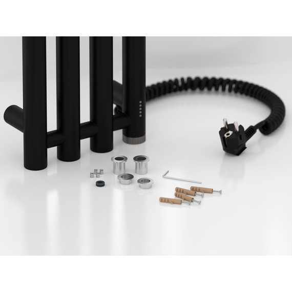 Полотенцесушитель электрический Сунержа Кантата 4.0 П4 150x1500 мм 31-0885-1559 R, чёрный матовый - фото 4