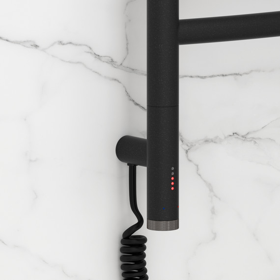 Полотенцесушитель электрический Сунержа Галант 3.1 П6 500x920 мм 15-6000-8050 L, тёмный титан муар - фото 3