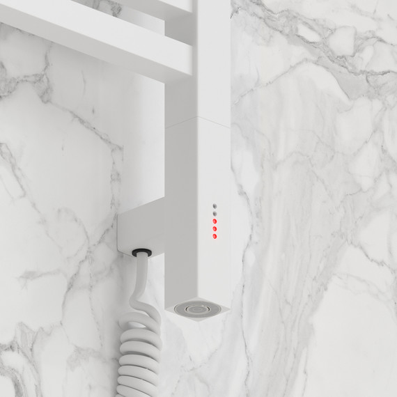 Полотенцесушитель электрический Сунержа Модус 3.1 П15 400x920 мм 30-5901-8040 R, белый матовый - фото 3