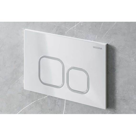 Кнопка смыва Grossman Cosmo 700.K31.02.000.000, белый глянец - фото 3