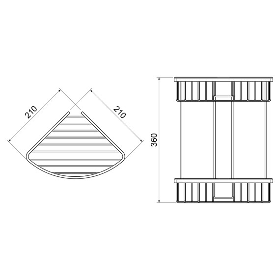 Полочка Timo Saona 13082/18, цвет чёрное золото - фото 5