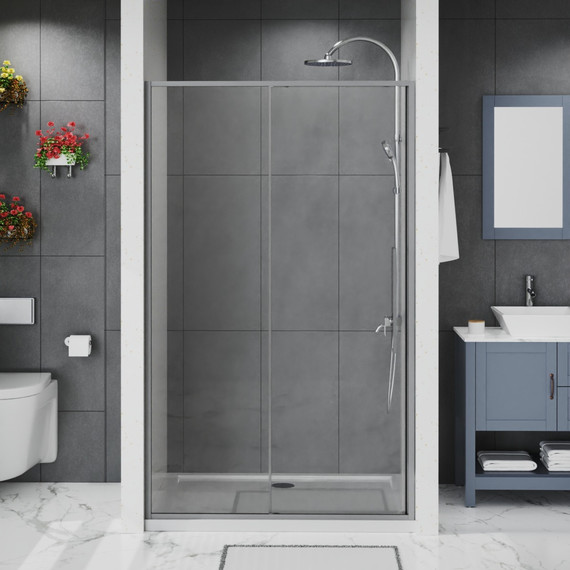 Душевая дверь Azario SHANGHAI 150 см AZ-Y43-150-MGR-CL, графит матовый/прозрачное - фото 5