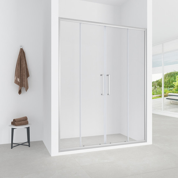 Душевая дверь Loranto 170 см CS-AB04S-170, сатин/прозрачное - фото 2