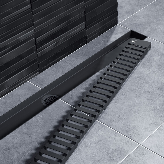 Трап Timo Drain System 80 см DS230108/03, чёрный матовый - фото 2