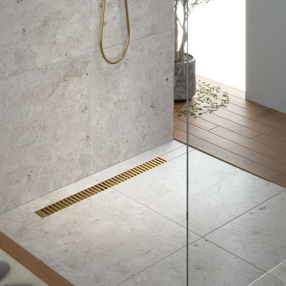 Трап Timo Drain System 80 см DS230108/17, золото матовое - фото 3