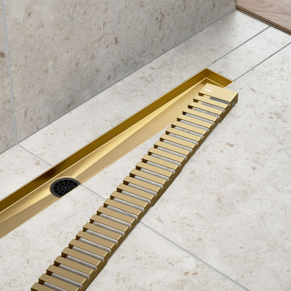 Трап Timo Drain System 80 см DS230108/17, золото матовое - фото 2