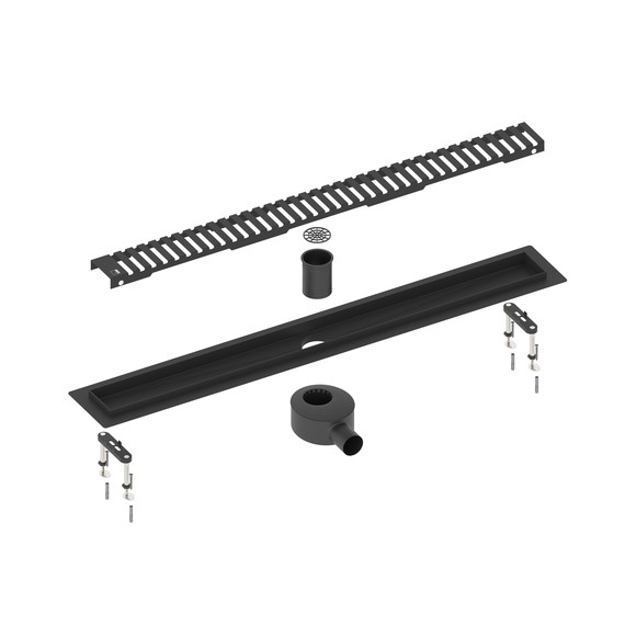 Трап Timo Drain System 90 см DS230109/03, чёрный матовый - фото 