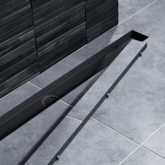Трап Timo Drain System 70 см DS230207/03 (под плитку) чёрный матовый - фото 3