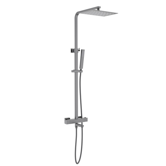 Душевая стойка с термостатом Timo Tetra-Thermo SX-0169/18, чёрное золото - фото 