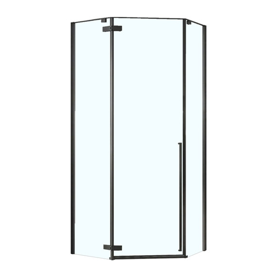 Душевое ограждение Loranto Neo 90x90 см CS-22107-90B (стекло 8 мм) чёрный/прозрачное - фото 