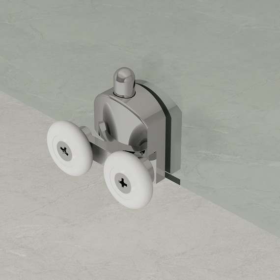 Душевое ограждение Loranto 100x100 см CS-AB01S-100, сатин/прозрачное - фото 4