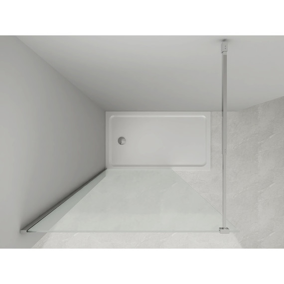 Душевая перегородка Loranto Walk-in 70 см CS-W04C-70 (стекло 8 мм) хром/прозрачное - фото 4