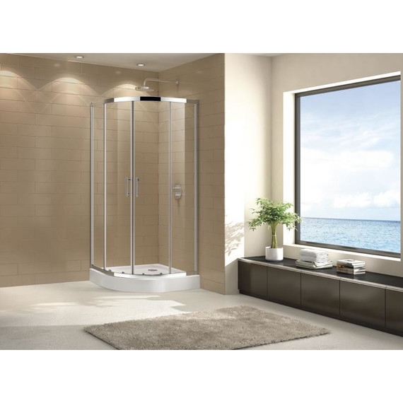 Душевое ограждение Cezares 80х80 см ECO-O-R-2-80-C-Cr, хром/прозрачное - фото 2