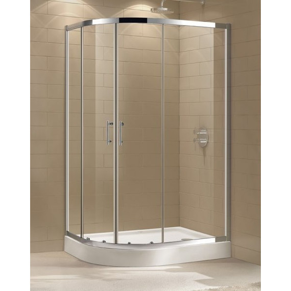 Душевое ограждение Cezares 100х80 см ECO-O-RH-2-100/80-C-Cr, хром/прозрачное - фото 