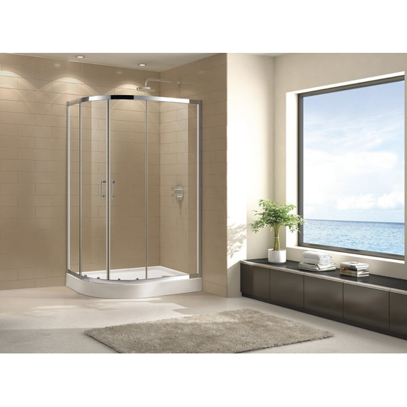 Душевое ограждение Cezares 120х90 см ECO-O-RH-2-120/90-C-Cr, хром/прозрачное - фото 2