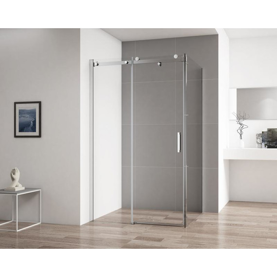 Душевое ограждение Cezares 130х80 см STYLUS-SOFT-AH-1-130/80-C-Cr, хром/прозрачное - фото 2