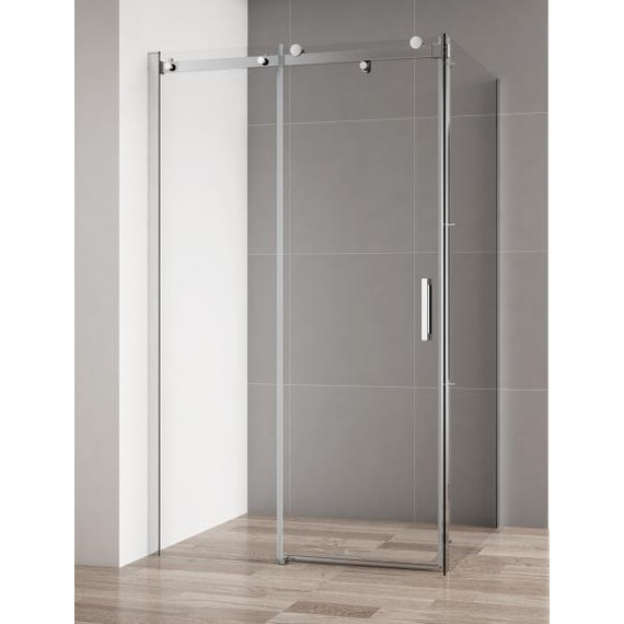 Душевое ограждение Cezares 140х80 см STYLUS-SOFT-AH-1-140/80-C-Cr, хром/прозрачное - фото 