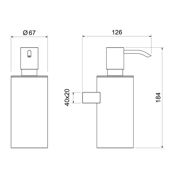 Дозатор для жидкого мыла Timo Luiro 18639/00 - фото 2