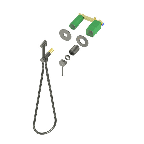 Набор для гигиенического душа Timo Saona 2339/19SM (со скрытой частью) розовое золото - фото 2