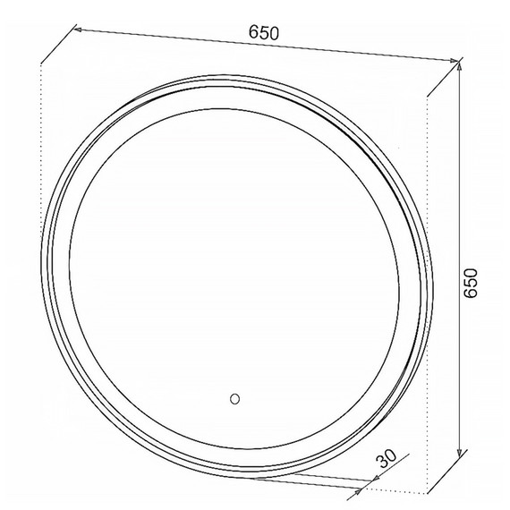 Зеркало Loranto РИО 65 см CS00098031 - фото 6
