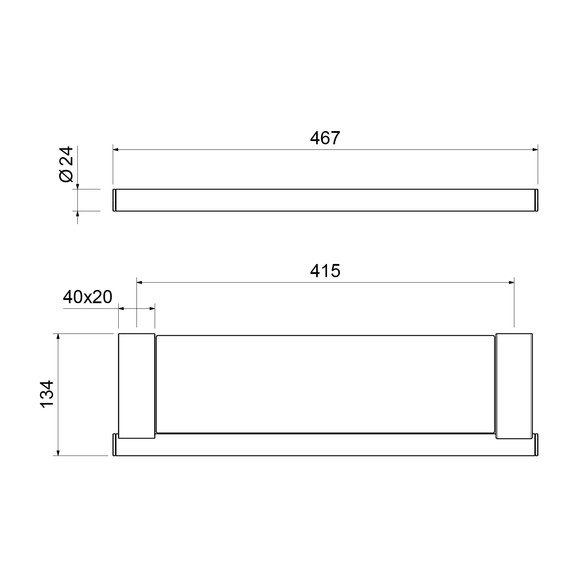 Стеклянная полка Timo Luiro 18572/00 - фото 2