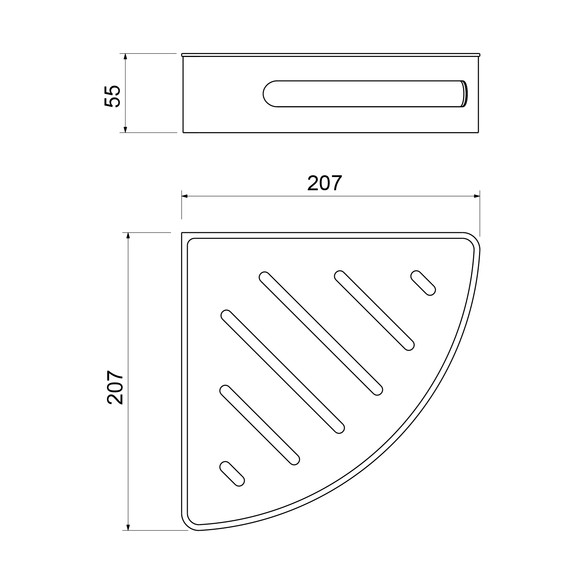 Полочка Timo Luiro 18577/17, цвет золото матовое - фото 2
