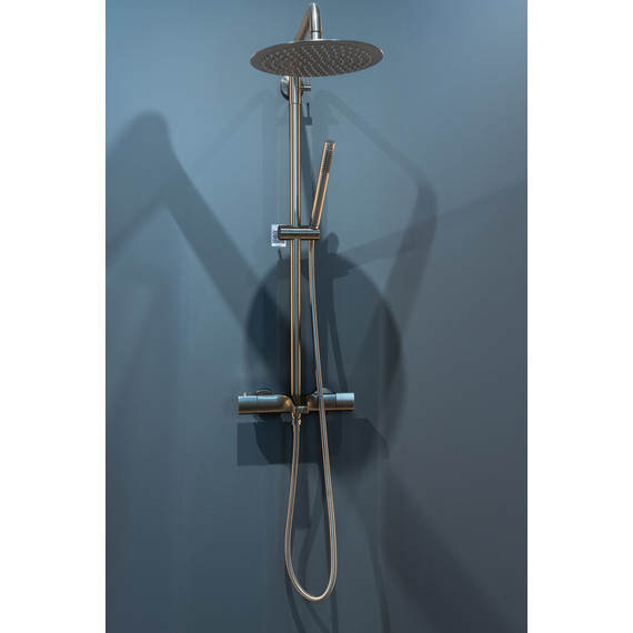 Душевая стойка с термостатом Abber Thermostat AF8516SPL, сатин - фото 5