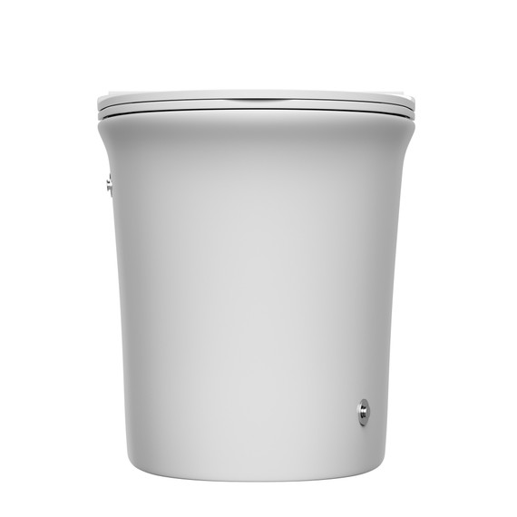 Унитаз приставной импульсный Abber Bequem AC1125P с тонкой крышкой микролифт (выпуск горизонтальный) - фото 8