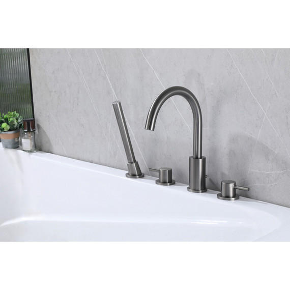 Смеситель для ванны Abber Wasser Kreis AF8113NG, никель - фото 2