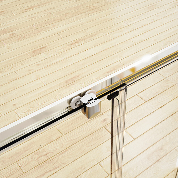 Душевая дверь Azario Tokyo 170 см AZ-362K2-170-BGL-CL, золото брашированное/прозрачное - фото 6