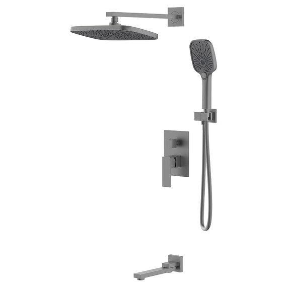 Душевая система для ванны Azario Reusa AZ-K7367GR, графит - фото 